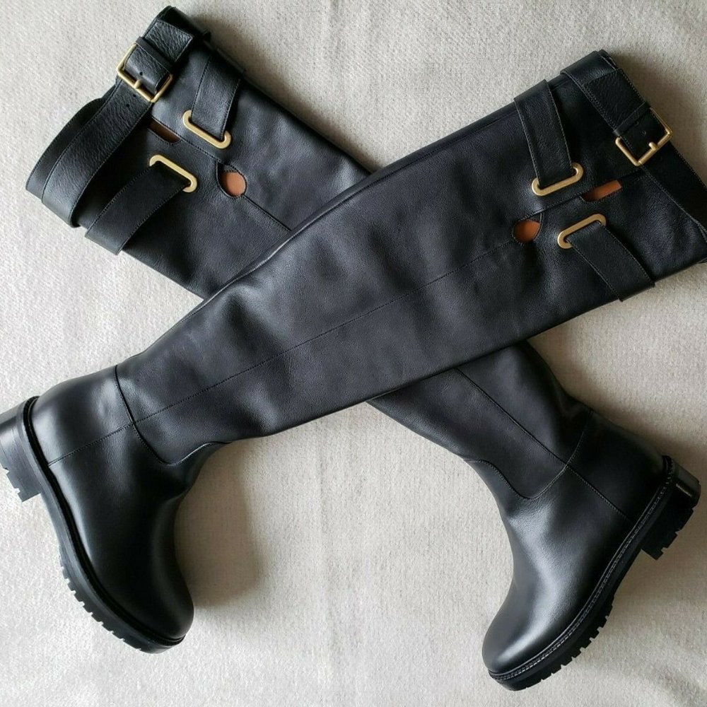 Valentino Garavani Over The Knee Leather Boots